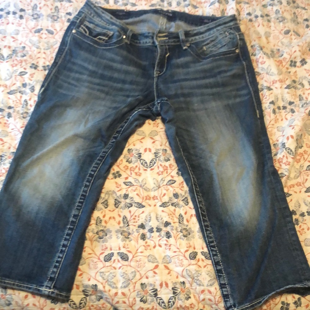 Denim capris
